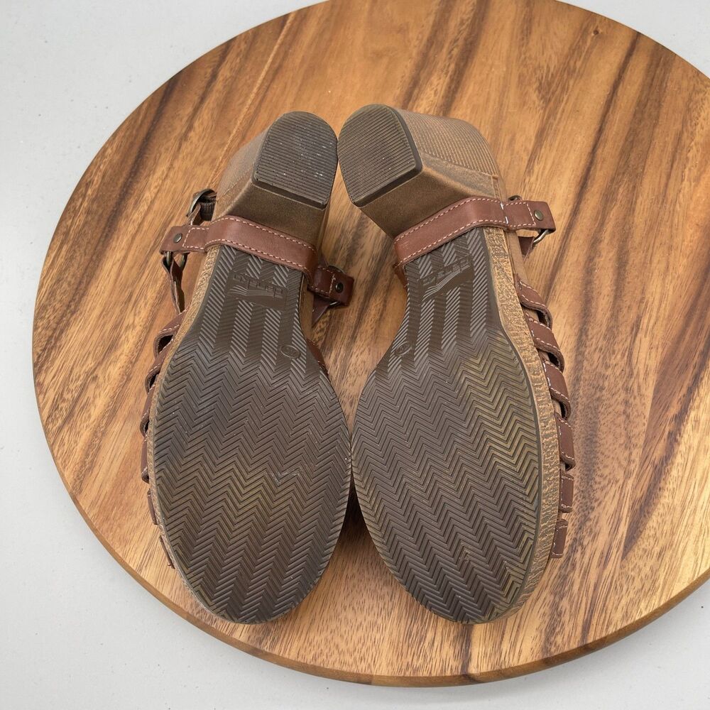 Dansko Randa Sandals Womens Size 9.5 / 40 Brown Leather Slingback Casual - Picture 7 of 9